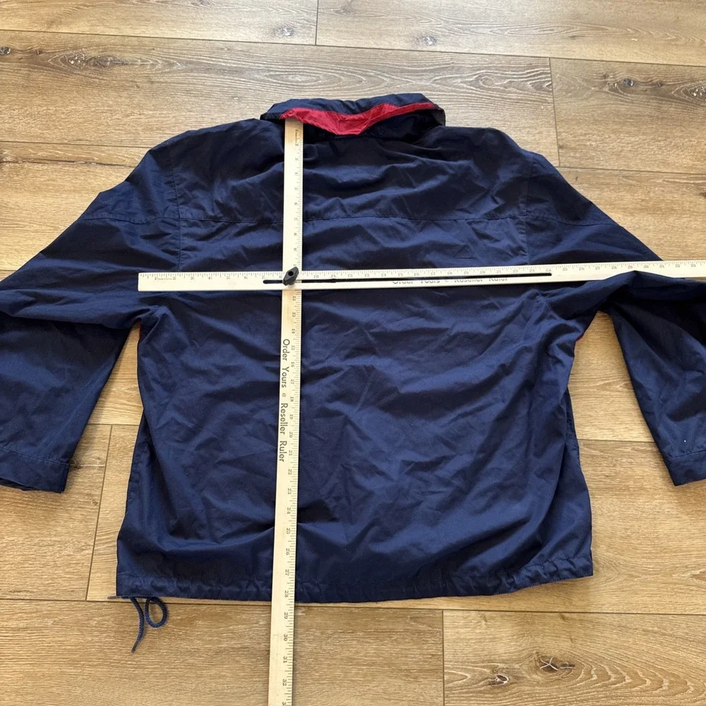 Chaps Ralph Lauren Jacket Mens XL‎ Pullover Anorak Windbreaker Blue Y2k Vintage